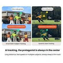 Insta360 The Flow 2 Pro Handheld Stabilizer Features A Built-In Selfie Stick And Tripod, Is Easy To Use, Portable And Foldable, And Uses Three-Axis Stabilization Technology To Eliminate Camera Shake. It Also Boasts Long Battery Life (Brand New, Activated Only). - Multicolor - View 3