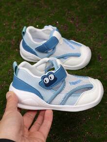 1 đôi dép xăng đan đế bằng unisex kiểu khóa dán mới, đế mềm chống trơn trượt, dép đi biển thời trang đa năng cho bé, thích hợp cho mùa hè. - Màu xanh lam - Xem 7