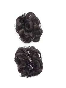 1个优雅卷发爪夹，时尚蓬松发垫，加长发爪夹，休闲凌乱发髻爪夹，花球发夹，自然蓬松发髻造型器 - 适合长发女性，附赠假发套装、马尾发圈 - 轻松夹成发髻，瞬间打造蓬松发型，夏季穿搭发夹沙滩配饰 - 彩色 - 查看 5