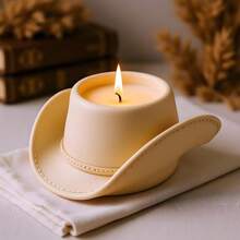Western Cowboy Hat Candle Mold Western Cowboy Hat Silicone Candle Molds For Candles MaFKing Resin Casting Aromather.Apy Candles Wax Polymer Clay Home Decoration - StyleC - 查看 5