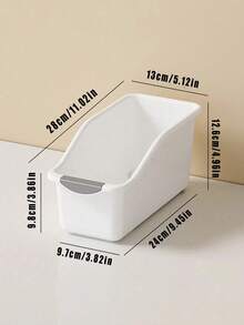 4pcs/2pcs/1pc Plastic Multi-Purpose Storage Box, Curved Wheel Design, Suitable For Household Cleaning Supplies, Home Essentials, Storage Boxes, Baskets, Home Organization Containers - Multicolor - View 10