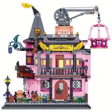 Building Blocks Set Magic Toy Store, Halloween Witch House Construction Blocks Set (With Crane And Spider Details), Collector's Model Building Set 1022PCS - 1 Item - View 2