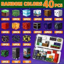 40pcs Magnetic Building Blocks Toy Set, Includes Fun Character Cubes - Lava Adventure Theme To Unleash Endless Imagination, Comes With Portable Iron Box, STEM Sensory Educational Toy, Creative Birthday & Holiday Gift For Boys & Girls 3+ Years Old - Multicolor - View 8