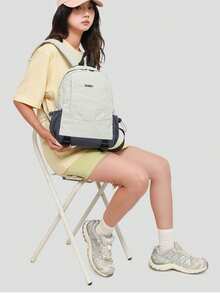 Ba lô phong cách Hàn Quốc, chống nước và bền bỉ, nhiều ngăn, thích hợp cho học sinh, du lịch (nam và nữ). - A - Xem 4