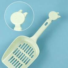 3 piezas Cucharas para arena de gato - Fácil de limpiar, cucharas de plástico resistente para arena de gato de mascotas - Ver 6