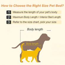 1PC Premium Thick Plush Pet Bed Sofa - Ultra Soft & Warmer Sleep Surface For Dogs & Cats, Enhanced Easy-Clean Design With Non-Slip Rectangular Base - 黑色 - 查看 5