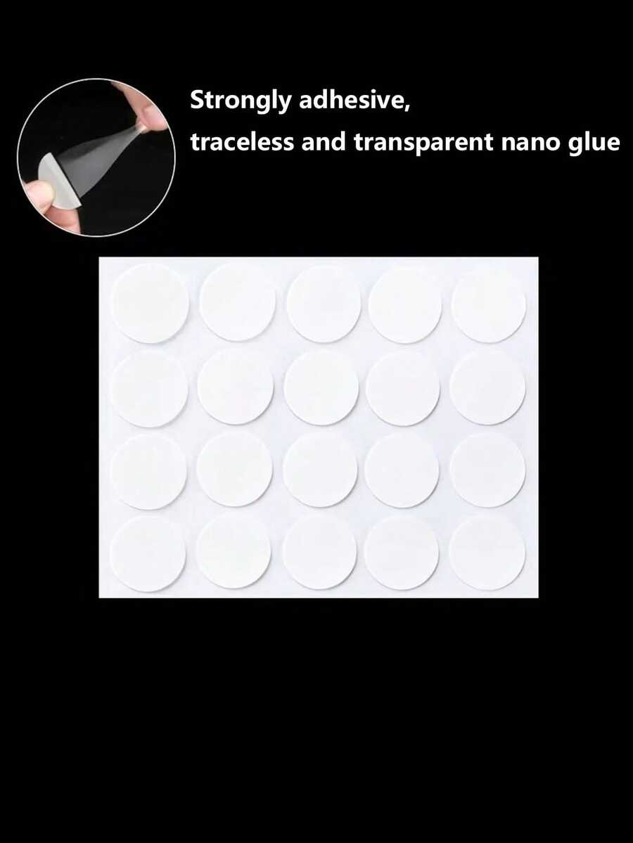 20 pezzi Adesivi in gel trasparente nano, adesivi indolori adatti per molteplici scenari - Colla nano - Visualizzare 1