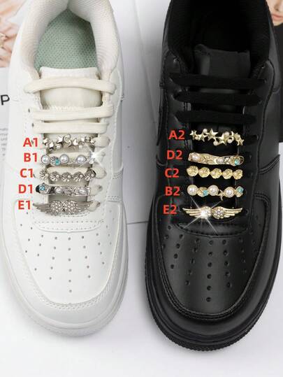 1 pieza Hebilla de decoración de cordones con elemento de moda de estrella de mar y concha de perla, accesorio de decoración de zapatos desmontable DIY, adecuado para zapatillas y zapatos de lona, agregando un encanto de moda a los zapatos