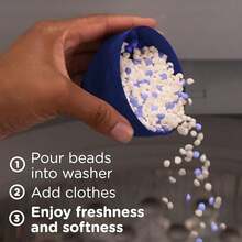 Downy Blends 2-In-1 Soft & Fresh Laundry Scent Booster Beads, Spring Peony Scent, 24.5 OZ, Laundry Softness And Scent Booster - Hoa mẫu đơn mùa xuân - 13 ounce (Gói 1) - Xem 6