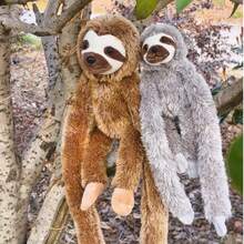 1pc Cute Cartoon Hanging Series Sloth Plush Doll, Soft Adorable Long Arm Sloth Doll, Versatile Hanging Decoration, Parent-Child Interactive Doll, Children's Room Decor, Curtain Tie-Back, Photo Prop, Children's Birthday/Mother's Day/Children's Day Gift - Multicolor - View 13