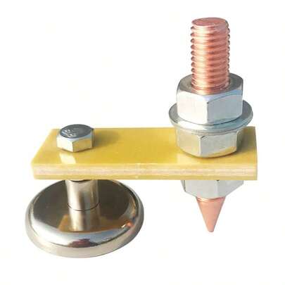 Magnetic Welding Ground Clamp, Copper Head Strong Magnet Welding Fixture, Welder Metal Workpiece Grounding Tool