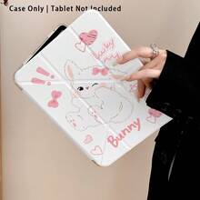 亚克力水晶平板电脑保护壳，饰有兔子、爱心和蝴蝶结图案，采用彩绘效果，带支架，兼容三星 A9/A9+/S9/S9FE/A11/A11+/S11/S10 FE/S10 FE+/S10 Lite、A16 2025、Air 11/13、M3 2025、Mini 7 A17、Pro 2024、Air 11/13、M2 2024、Pro 11/13、M4 2024、Pro 12.9、7/8/9 代、10.2、10 代、10.9、Air 4/5/6/7/8、10.9、Pro 11、4/5/6 代、Mini 6、SE 11、荣耀、Matepad SE 11 等机型。 - 彩色 - 查看 7