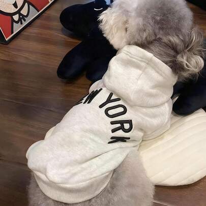 Áo hoodie in hình cho chó, quần áo ấm áp phù hợp cho chó nhỏ và vừa, áo khoác cho chó Chihuahua, quần áo cho chó con, quần áo cho mèo.