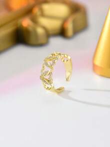 1 chiếc nhẫn đá Zirconia hình trái tim, nhẫn đính hôn hình trái tim thời trang và sáng tạo, thích hợp làm quà tặng trong tiệc cưới. - Trái tim - Xem 12