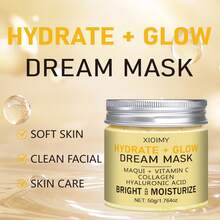 Xioimy 50克保湿亮肤维生素C面膜，富含维生素C和胶原蛋白，深层滋养、保湿、柔滑肌肤，令肌肤柔软有弹性，适合所有肤质。 - 數量 - 查看 4