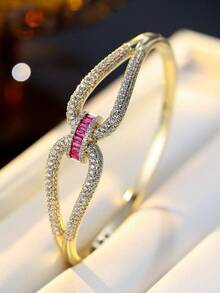1pc Fashionable Creative Elegant Criss-Cross Buckle Design Bracelet For Women, Suitable For Daily Wear, Parties, Gifts - Bracelet - View 12