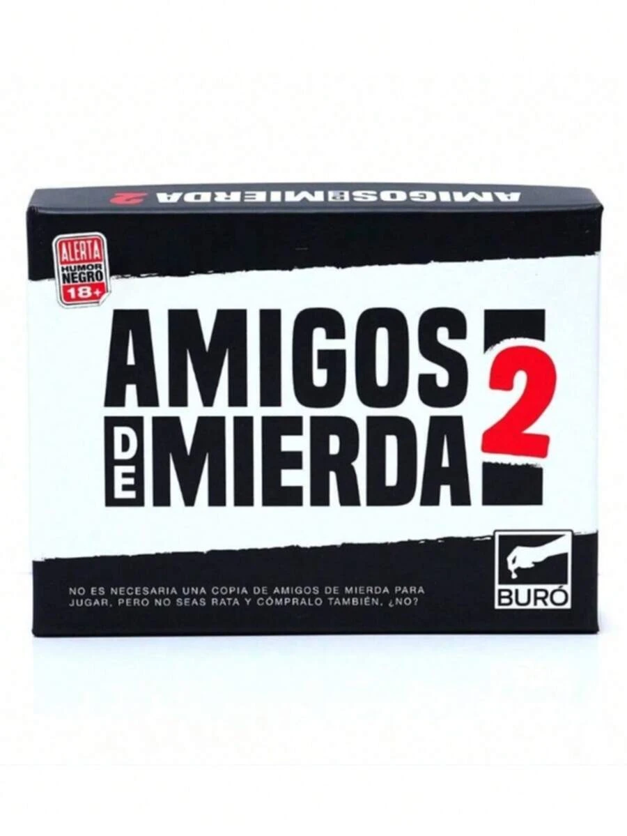 Friends 2 Spanish Card Board Game, Fun Party Game - Black - View 1