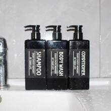 2/3/6件組 500ml 可重複使用廚房洗碗精分裝瓶套組，手動壓頭式洗手液與洗碗精分裝瓶，裝飾性洗髮精與護髮素分裝瓶套組附防水標籤，浴室與居家用品空瓶沐浴露分裝瓶，防漏壓頭瓶、髮噴瓶、旅行分裝瓶、浴室配件、水瓶、髮油瓶、廚房配件、裝飾性香水旅行瓶、美甲用品、洗手液，適合旅行、郵輪、宿舍必需品、海灘、度假、購物、婚禮、伴娘、媽媽、生日、朋友與老師禮物 - 黑色風格 - 查看 17