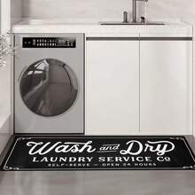 Modern Laundry Room Mat, Soft Groove Mat Entryway Carpet, Kitchen Mat, Bathroom Mat - Machine Washable, Anti-Dust Letter Carpet, Home Decor Holiday Supplies. - Crystal Velvet Mat, Living Room Carpet, Bedroom Carpet, Washable Carpet, Short Plush Carpet, Comfortable Carpet, Soft Underfoot, Home Decor Carpet - A - View 4