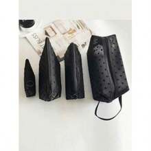1pc/3pcs/5pcs Heart Print Velvet Makeup Bag, Large Capacity Portable Cosmetic Storage Pouch - Multicolor - View 3