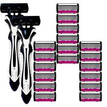 Bộ dao cạo râu cầm tay dành cho nam, 1 tay cầm kèm lưỡi dao thay thế, dao cạo sạch sẽ với 6 lớp lưỡi dao bằng thép không gỉ, đầu dao cạo có thể thay thế, dụng cụ cạo râu, đồ dùng chăm sóc cá nhân, cạo lông toàn thân, thiết kế nhỏ gọn, bộ dụng cụ cạo râu. - Nhiều màu - Xem 9