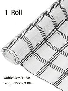 1 Cuộn Tấm Lót Ngăn Kéo Tủ Bếp, Kích Thước 11.8 In*118 In, Giấy Lót Chống Trượt Không Dính, Dễ Lau Dẹp, Độ Bám Chắc, Dày Dẻo, Chống Thấm Nước, Có Thể Giặt Được, Dùng Cho Kệ Tủ Thực Phẩm, Tủ Bếp, Tủ Quần Áo. - Nhiều kiểu dáng - Xem 12