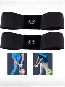 1pc Golf Swing Training Arm Band, Swing Corrector Training Aid For Men Women Beginners, Elastic Swing Mechanic Practice Tool - Multicolor - View 8