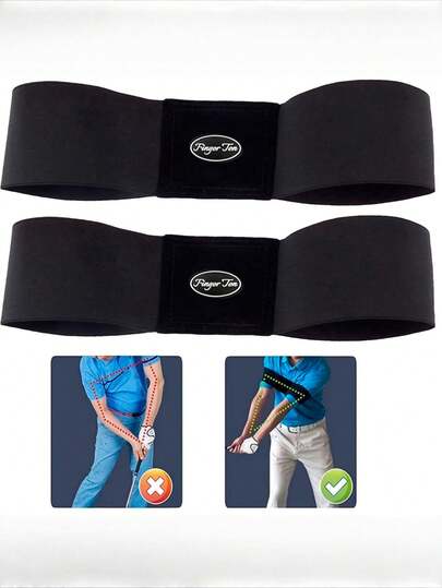 1 pieza Banda de entrenamiento de swing de golf, Ayuda de entrenamiento para corregir el swing para hombres, mujeres y principiantes, Herramienta elástica de práctica de mecánica de swing