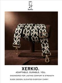 Correa de bolso de zigzag negro y blanco, correa de hombro ancha ajustable con herrajes dorados para bolsos de mujer, regalos de festival, graduación, aprecio a maestros, cumpleaños, regalos para madres, Día de la Madre, artículos esenciales para vacaciones, regalos de graduación, accesorios lindos - Blanco y Negro - Ver 2
