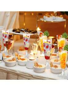 100/50/30/25/20/10 件套高品质可重复使用香槟酒杯，适用于各种聚会场合，如派对、婚礼、生日、情人节、母亲节等。（香槟酒杯、派对酒杯） - 查看 8