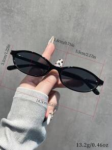 Bộ 4 chiếc kính thời trang nữ mùa hè, kiểu dáng Y2K, chống tia UV, thích hợp cho đi biển, du lịch, dự tiệc và sử dụng hàng ngày. - màu đen - Xem 6