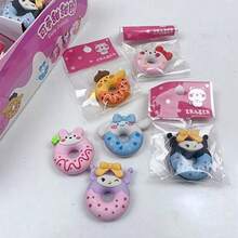 SANRIO Bộ 3/6/12/24/48 cục tẩy hình bánh rán - Văn phòng phẩm hoạt hình dễ thương, quà tặng nhỏ hoàn hảo và phần thưởng cho học sinh. - Nhiều màu - Xem 6