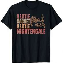 A Little Ratchet A Little Nightengale Funny Nurse Meme T-Shirt - màu đen - Xem 1