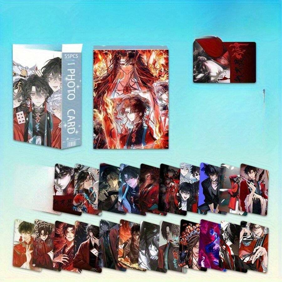 1pc Non-Drama God Mini Card: Chen Ling & Chen Yan Anime Peripheral Novel Style LOMO Photo Booth Cards, 55pcs - Multicolor - View 1