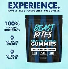 Creatine Infused Gummies - Beast Bites(Made With Creapure & NSF Certified For Sport) - Pack of 1 - 查看 3