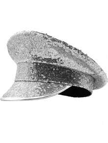 1顶男女通用亮片海军帽，军帽，节日迪斯科派对军官帽，水手帽 - 多色 - 查看 13