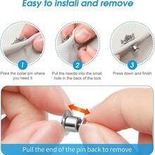 20pcs Gold & Silver Plated Brooch Clasps, Enamel Lapel Pins, Jewelry Making Components - 20pcs - View 7