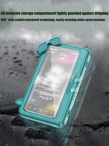 1 cái giá đỡ điện thoại xoay chống nước, chống sương mù dùng trong phòng tắm/nhà bếp, không cần khoan, lý tưởng để sử dụng khi tắm và xem video. - Nhiều màu - Xem 3