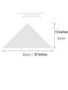 1 chiếc băng đô/khăn tam giác kẻ sọc dành cho nữ, khăn choàng dệt kim đa năng cho mùa xuân/hè, khăn trùm đầu ấm áp dễ phối với váy và áo sơ mi, quà tặng ngày Valentine. - Nhiều màu - Xem 10