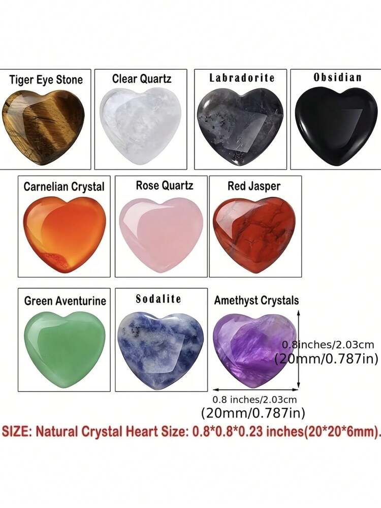 10颗天然玫瑰石英心形掌石，鲜艳的粉红色，光滑透明，粉红石英心形饰品，天然粉色水晶疗愈DIY珠宝配件，精选优质粉红石英原料，手工打磨成完整的心形轮廓，质地温暖半透明，带有柔和的粉色光泽，每一颗都保留了水晶的天然纹理和触感，独一无二。 - 粉紅色水晶 - 查看 6