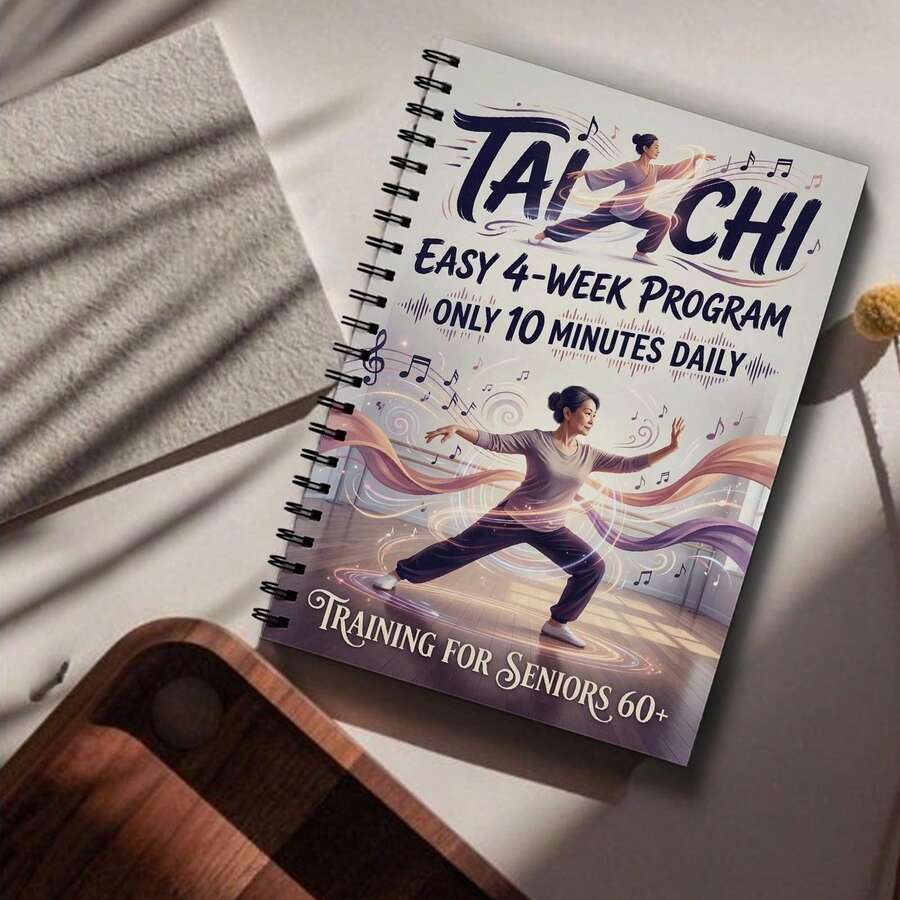 DANPERJI 1 Book Tai Chi Walking Advanced Edition: 28-Day Plan | 10 Minutes Daily Practice, Progressive Illustrated Movements Help Improve Balance And Overcome Fear Of Falling | Spiral Bound, Paperback - A - View 1