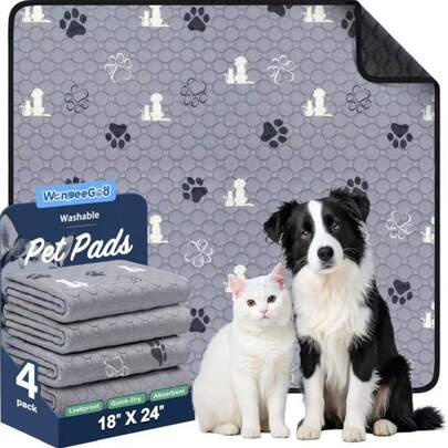 Reusable Pet Pee Pad, Waterproof, Quick Absorbent, Suitable For Potty Training Cats And Dogs