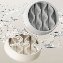 1 pieza Tazón lento para gatos de gran capacidad, hecho de material de PP duradero, promueve una alimentación saludable, fácil de limpiar, adecuado para gatos y mascotas pequeñas. Material de PP resistente, diseño de gran capacidad y espesor, obstáculos elevados o patrón de laberinto para comer lentamente, base antideslizante, apto para lavavajillas, fácil de limpiar. - 180 ml - Ver 7