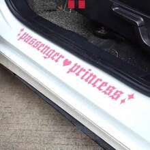Passenger Princess Vinyl Car Sticker, Girly Vinyl Car Window Sticker, Fashionable Vinyl Sticker, Cute Car Accessories, Female Vinyl Car Sticker - A - View 5