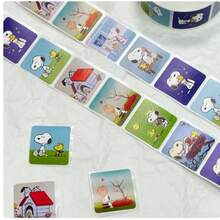 SNOOPY 500 miếng dán hoạt hình - Hình dán tự làm cho ốp điện thoại/máy tính xách tay/ván trượt/sổ lưu niệm, bao bì túi quà và phần thưởng cho trường mẫu giáo - Nhiều màu - Xem 6
