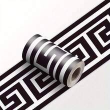 1 Cuộn nẹp chân tường PVC tự dính họa tiết Hy Lạp cổ điển đen trắng. Có thể bóc dán dễ dàng, dùng làm nẹp giấy dán tường hoặc nẹp gạch. Lý tưởng cho những bức tường điểm nhấn theo phong cách tối giản hiện đại. Thích hợp cho việc cải tạo phòng ngủ, nhà bếp và phòng tắm. Sử dụng trong nhà. Hình chữ nhật. Lắp đặt theo chiều ngang. Dễ dàng cắt theo kích thước. Chống thấm nước và dễ lau chùi. - A - Xem 6