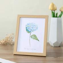 1pc Minimalist Wooden Photo Frame, Suitable For Desktop Display Or Wall Hanging, Available In 5", 6", 7" Sizes, Applicable For Photo Wall, Home Decor And Commemorative Gifts - one-size - View 8