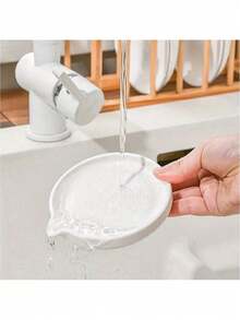 1 máy xay thực phẩm bằng gốm kèm cọ, dụng cụ nghiền khoai tây đa năng bằng gốm, máy xay gừng tỏi cà rốt cầm tay, dụng cụ nhà bếp - trắng - Xem 9