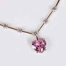 三件套项链耳环套装，心形吊坠项链，锆石项链，简约风格首饰套装，送给她的独特礼物，首饰 - 首飾套裝 - 查看 10