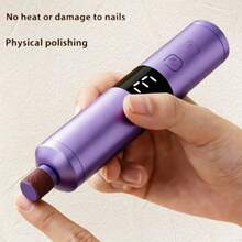 三速电动指甲锉/脚锉，正反转，修脚修甲两用，一键控制，可充电，配有可更换的砂纸和磨头，男女通用，精美小礼品 - 彩色 - 查看 11